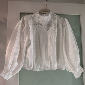 Mango embroidered blouse